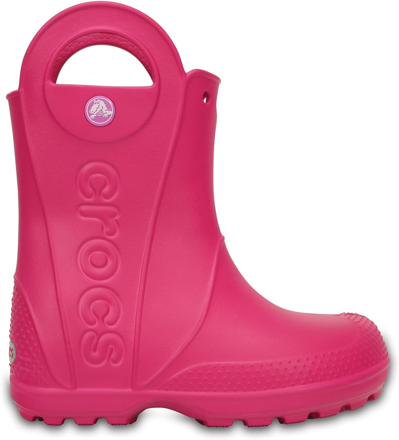 image:imageCrocs Kids Handle It Rain Boots Waterproof Slip On Shoes Kids Rain BootsCandy Pink