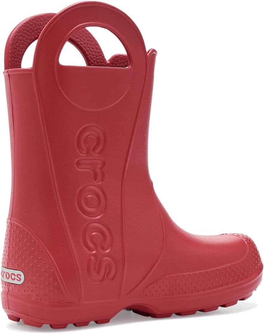 image:imageCrocs Kids Handle It Rain Boots Waterproof Slip On Shoes Kids Rain BootsCourt Red