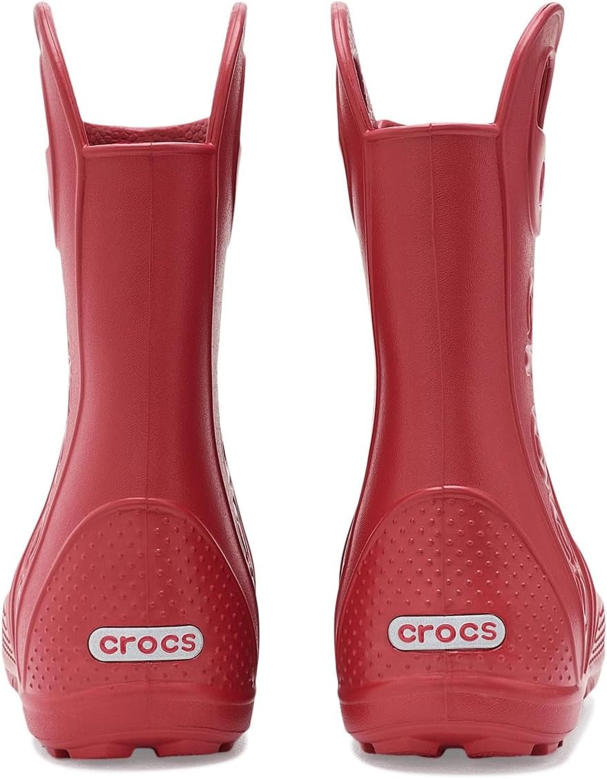 image:imageCrocs Kids Handle It Rain Boots Waterproof Slip On Shoes Kids Rain BootsCourt Red