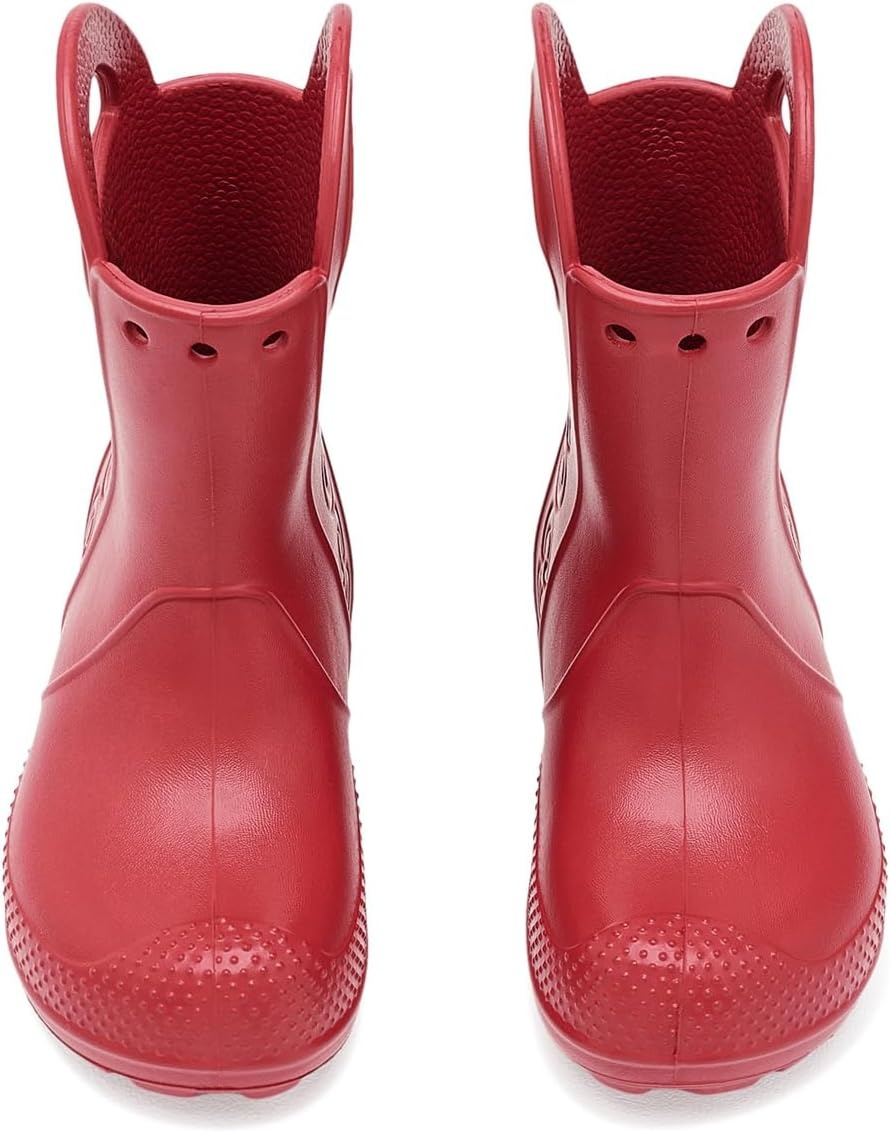 image:imageCrocs Kids Handle It Rain Boots Waterproof Slip On Shoes Kids Rain BootsCourt Red