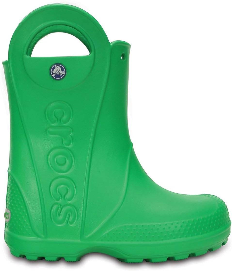 image:imageCrocs Kids Handle It Rain Boots Waterproof Slip On Shoes Kids Rain BootsGrass Green