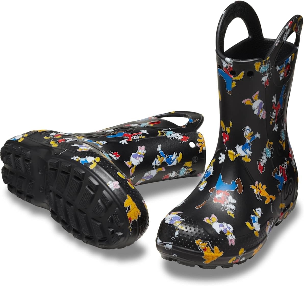 image:imageCrocs Kids Handle It Rain Boots Waterproof Slip On Shoes Kids Rain BootsMickey Friends
