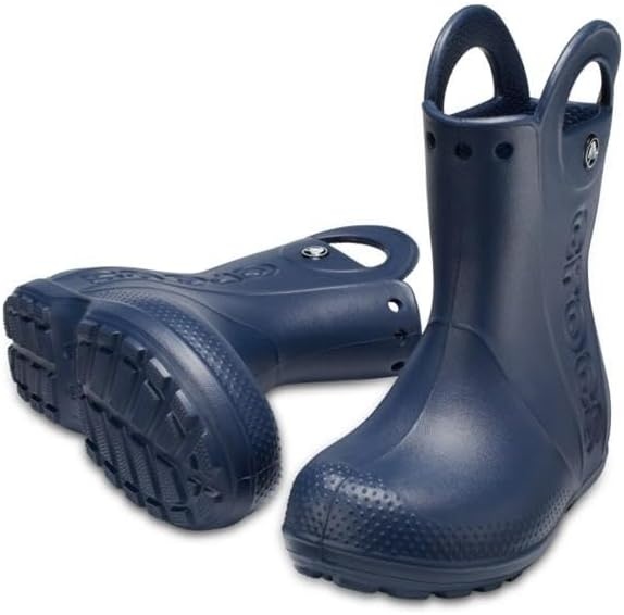 image:imageCrocs Kids Handle It Rain Boots Waterproof Slip On Shoes Kids Rain BootsNavy
