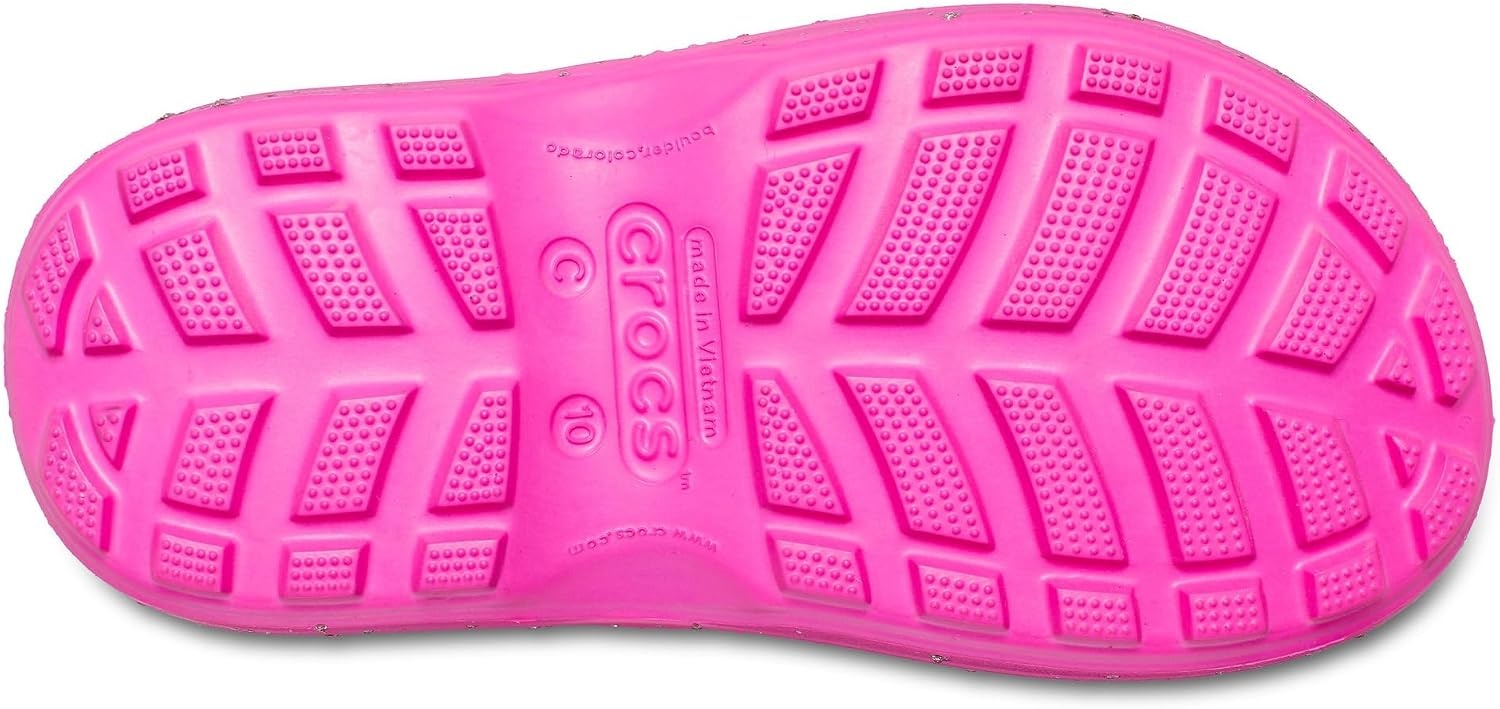 image:imageCrocs Kids Handle It Rain Boots Waterproof Slip On Shoes Kids Rain BootsPink Crush Glitter