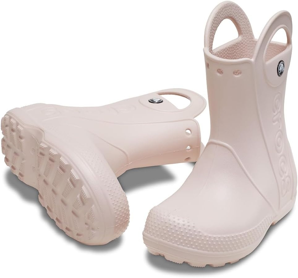image:imageCrocs Kids Handle It Rain Boots Waterproof Slip On Shoes Kids Rain BootsQuartz
