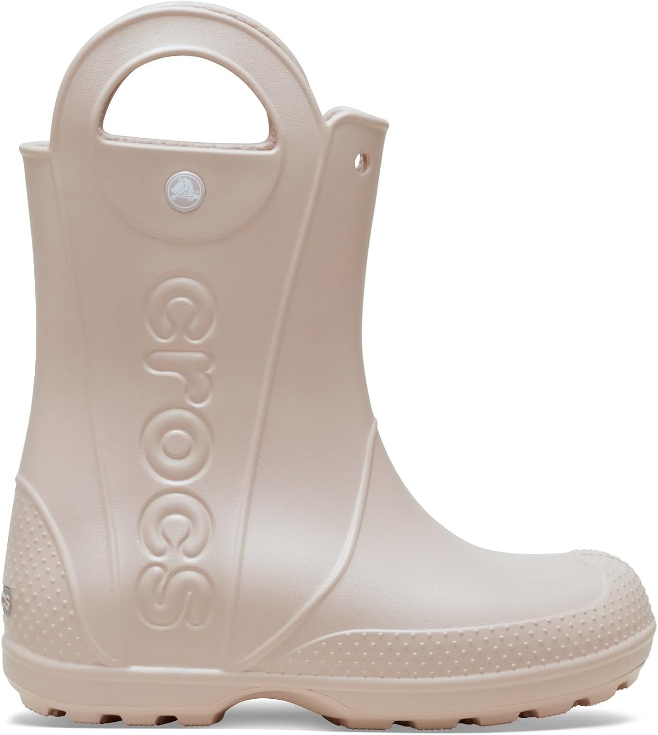 image:imageCrocs Kids Handle It Rain Boots Waterproof Slip On Shoes Kids Rain BootsQuartz Pink