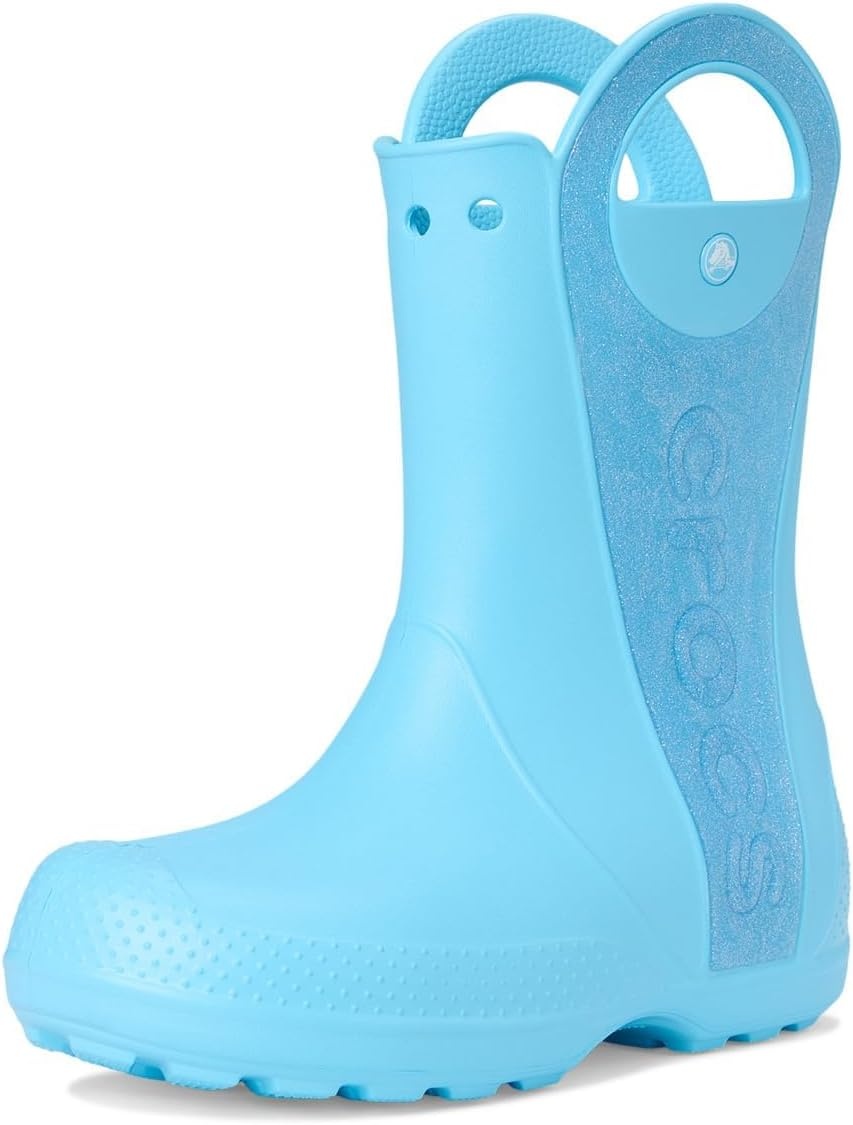 image:imageCrocs Kids Handle It Rain Boots Waterproof Slip On Shoes Kids Rain BootsTinted Glass