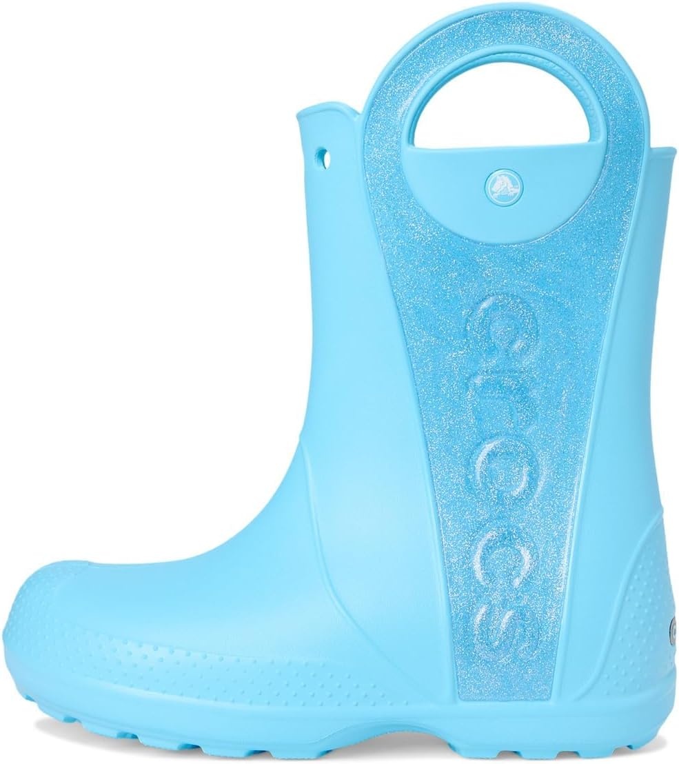 image:imageCrocs Kids Handle It Rain Boots Waterproof Slip On Shoes Kids Rain BootsTinted Glass
