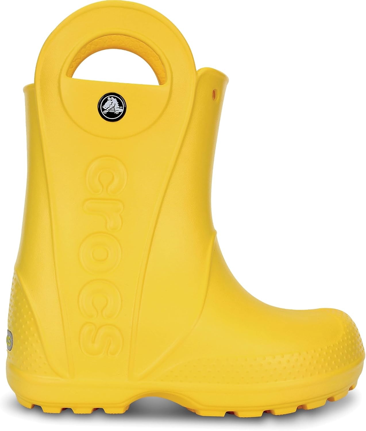 image:imageCrocs Kids Handle It Rain Boots Waterproof Slip On Shoes Kids Rain BootsYellow
