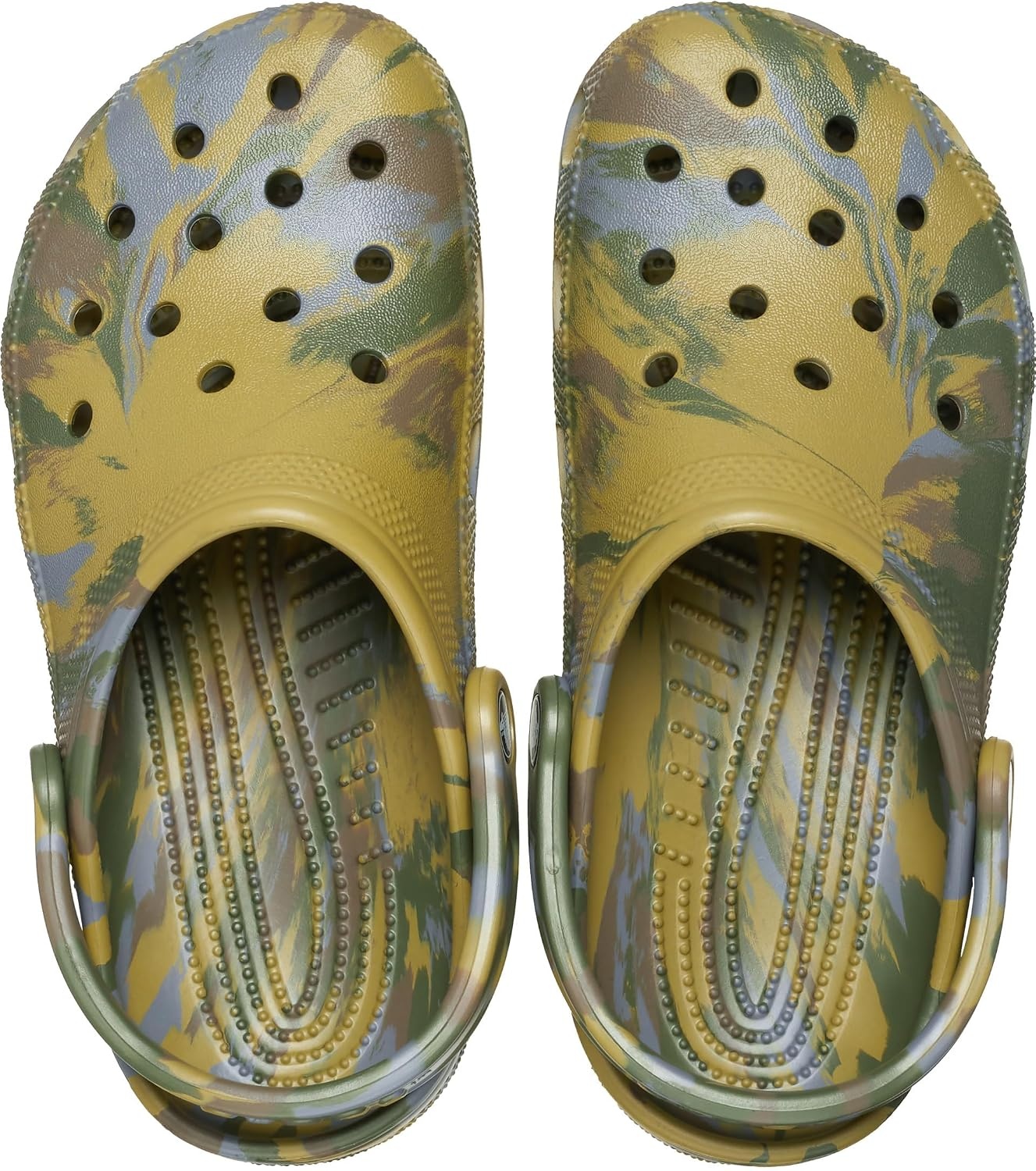 image:imageCrocs Unisex Adult Classic Marbled Tiedye Clogs Casual ShoesAloeMulti