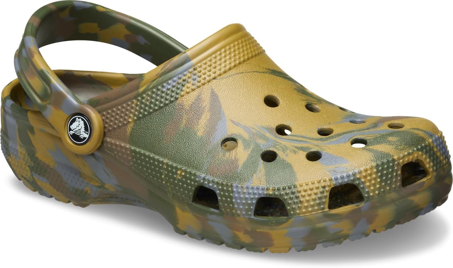 image:imageCrocs Unisex Adult Classic Marbled Tiedye Clogs Casual ShoesAloeMulti