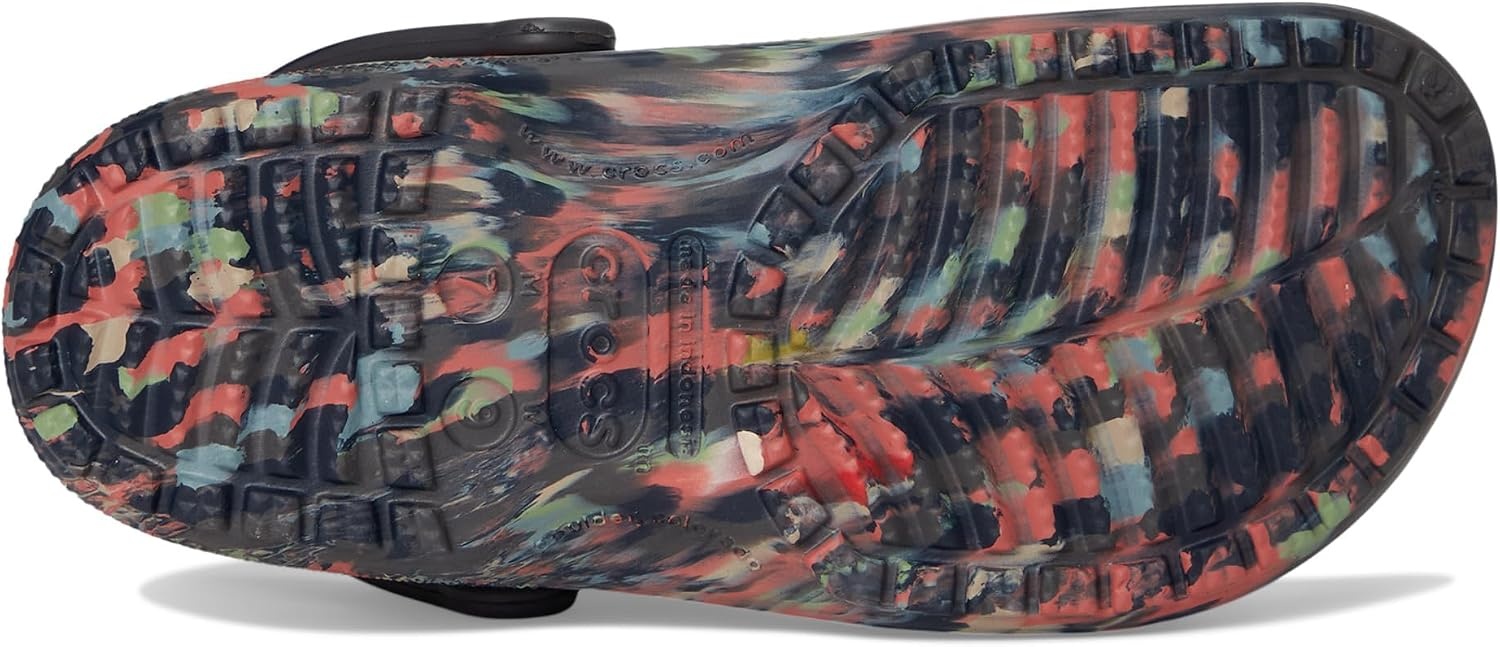 image:imageCrocs Unisex Adult Classic Marbled Tiedye Clogs Casual ShoesBlack SandMulti