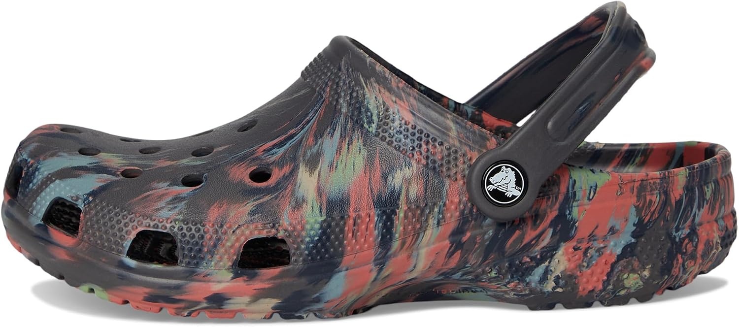 image:imageCrocs Unisex Adult Classic Marbled Tiedye Clogs Casual ShoesBlack SandMulti