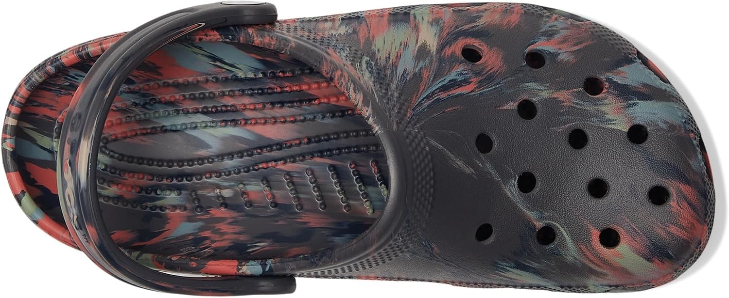 image:imageCrocs Unisex Adult Classic Marbled Tiedye Clogs Casual ShoesBlack SandMulti