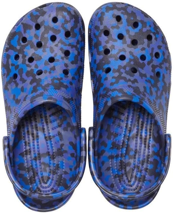 image:imageCrocs Unisex Adult Classic Marbled Tiedye Clogs Casual ShoesBlue BoltMulti Confetti