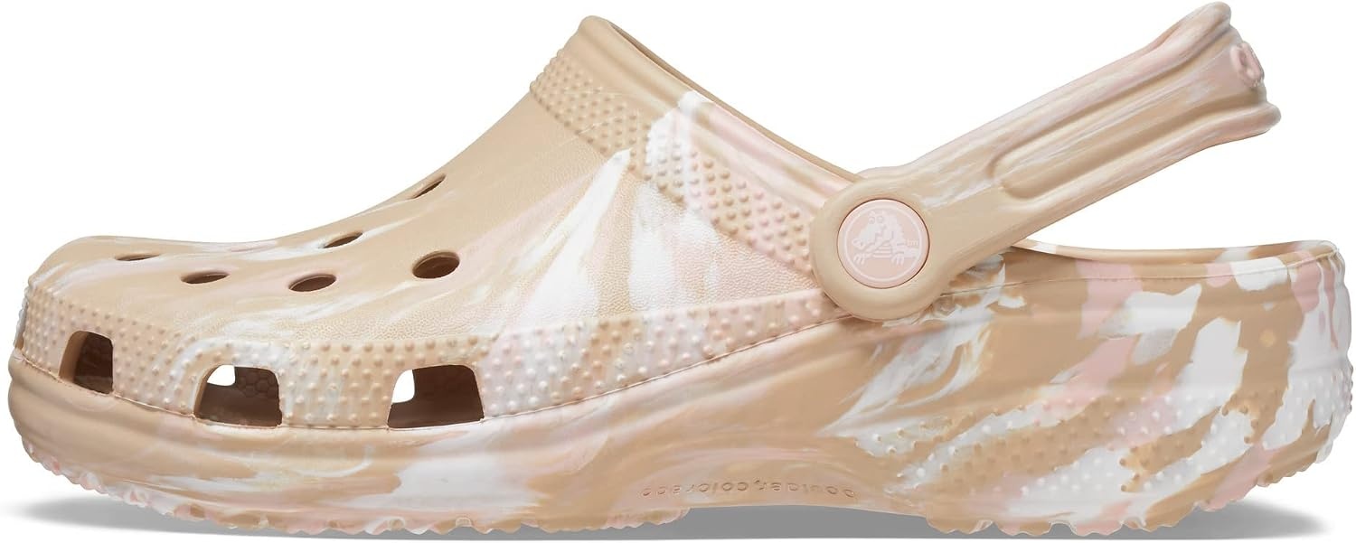 image:imageCrocs Unisex Adult Classic Marbled Tiedye Clogs Casual ShoesChaiPink Rose