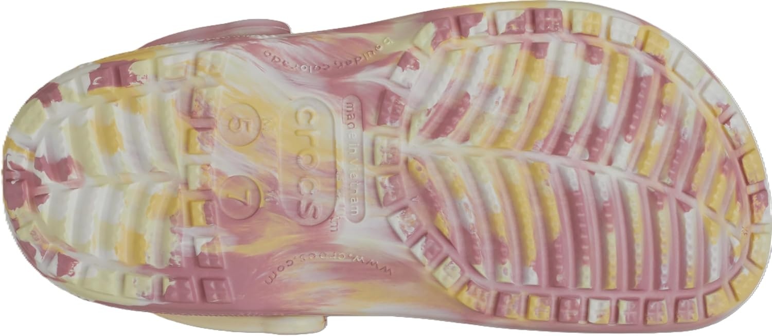 image:imageCrocs Unisex Adult Classic Marbled Tiedye Clogs Casual ShoesDaylilyMulti