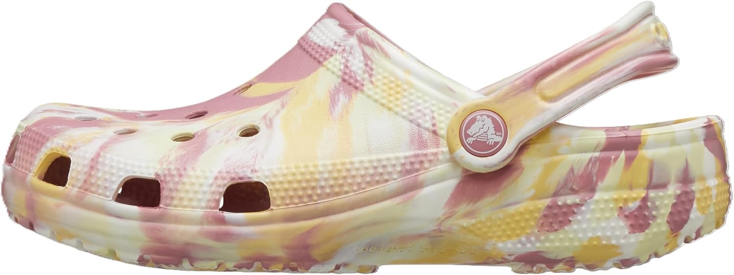 image:imageCrocs Unisex Adult Classic Marbled Tiedye Clogs Casual ShoesDaylilyMulti