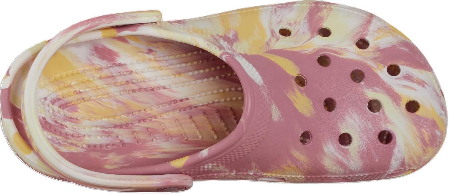 image:imageCrocs Unisex Adult Classic Marbled Tiedye Clogs Casual ShoesDaylilyMulti