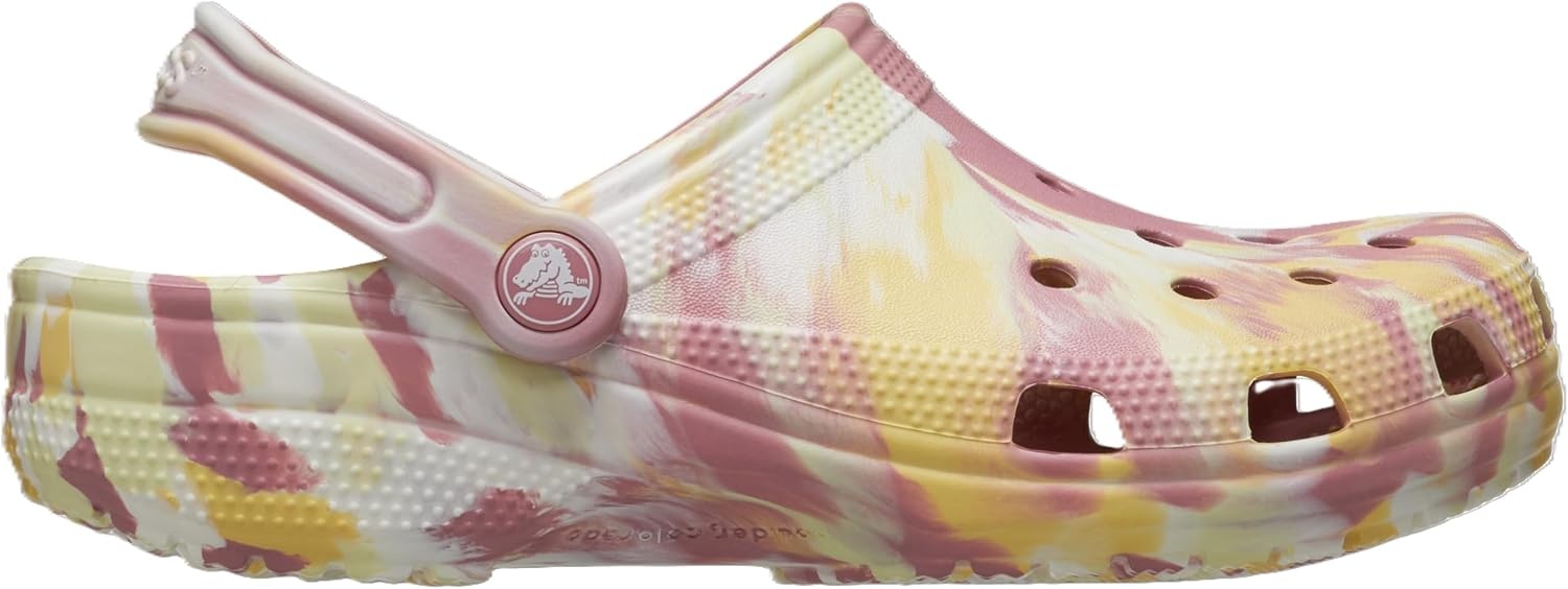 image:imageCrocs Unisex Adult Classic Marbled Tiedye Clogs Casual ShoesDaylilyMulti