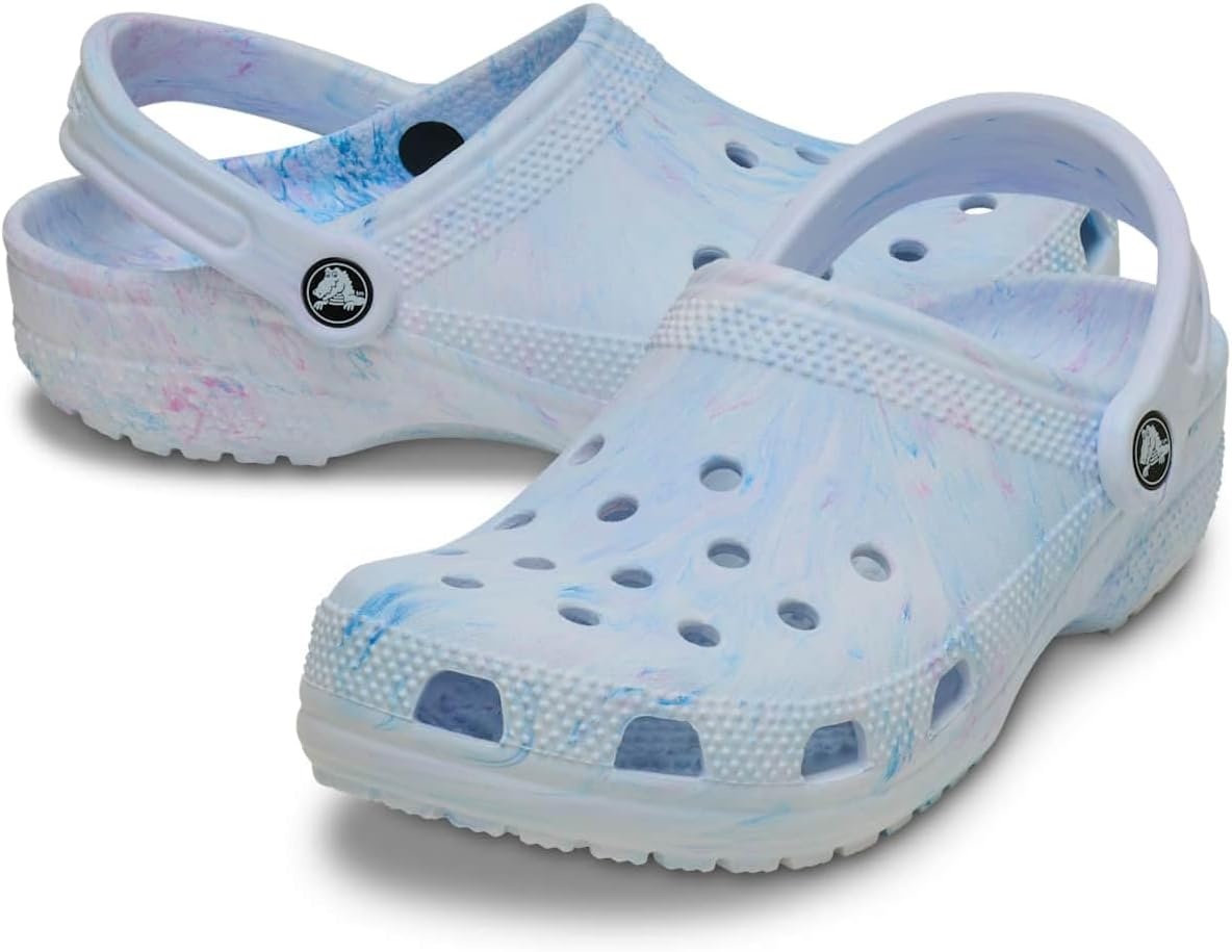 image:imageCrocs Unisex Adult Classic Marbled Tiedye Clogs Casual ShoesOxygen Swirl