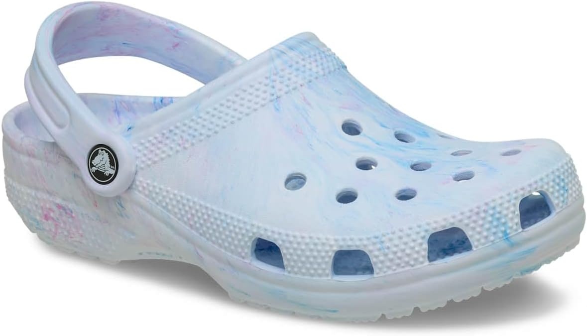 image:imageCrocs Unisex Adult Classic Marbled Tiedye Clogs Casual ShoesOxygen Swirl