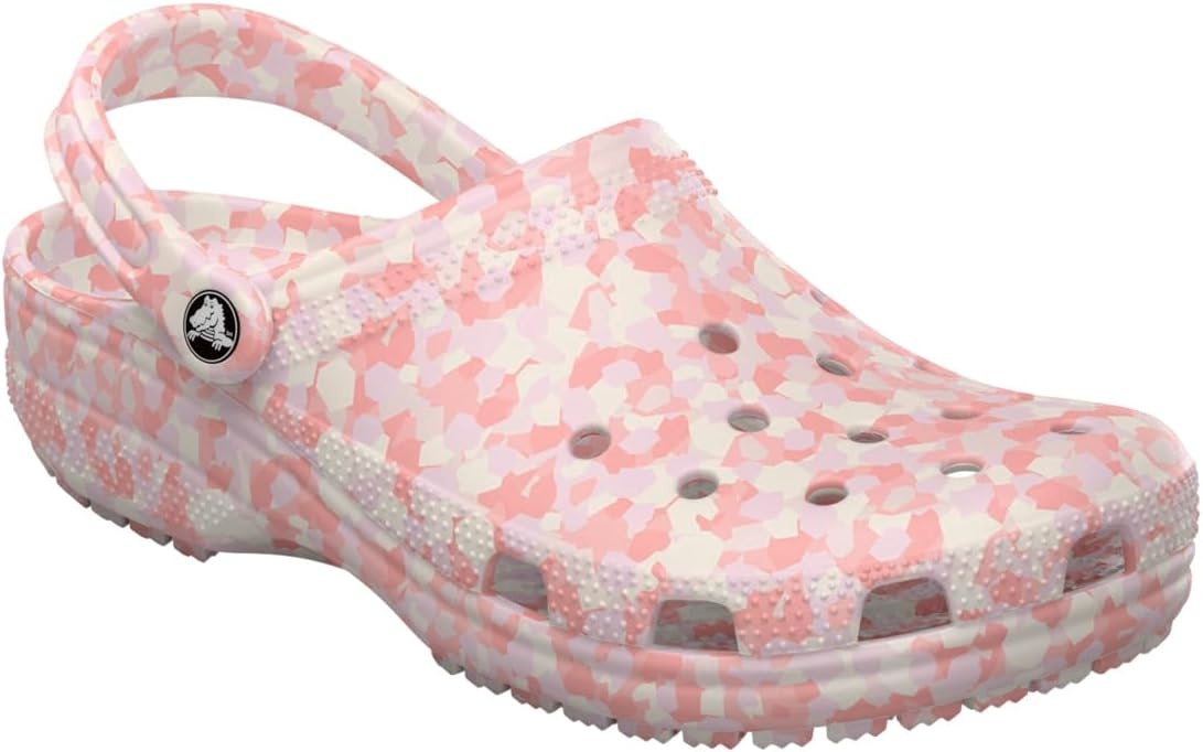 image:imageCrocs Unisex Adult Classic Marbled Tiedye Clogs Casual ShoesPink MilkMulti Confetti