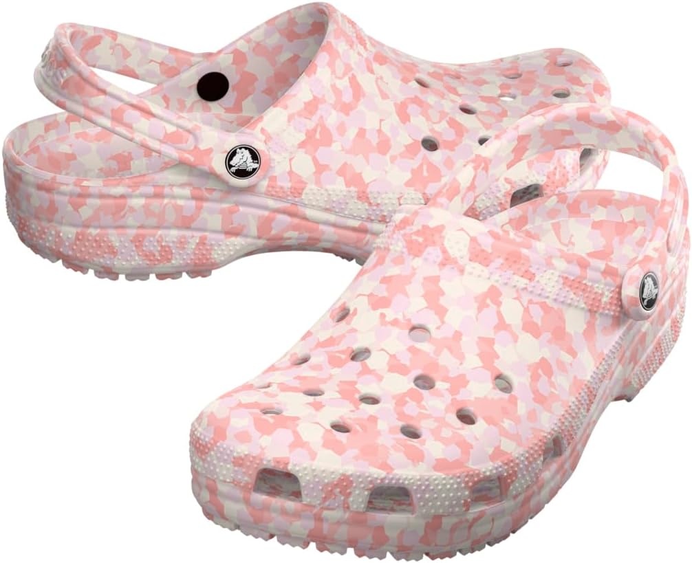 image:imageCrocs Unisex Adult Classic Marbled Tiedye Clogs Casual ShoesPink MilkMulti Confetti