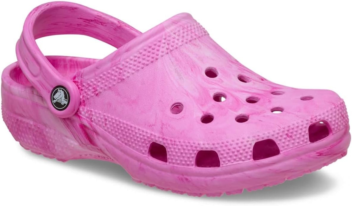 image:imageCrocs Unisex Adult Classic Marbled Tiedye Clogs Casual ShoesPink Swirl