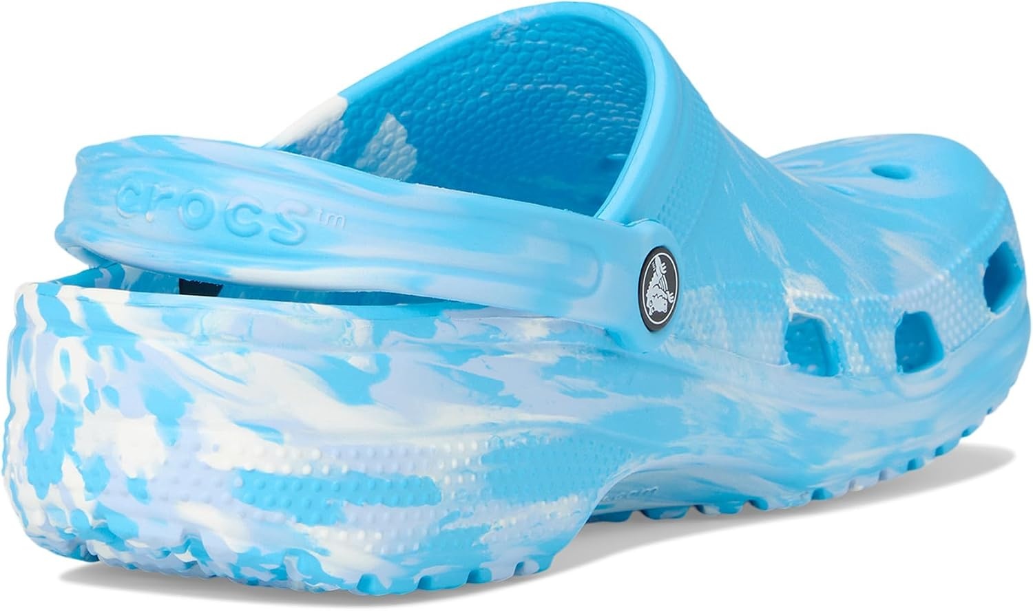 image:imageCrocs Unisex Adult Classic Marbled Tiedye Clogs Casual ShoesTinted GlassMulti
