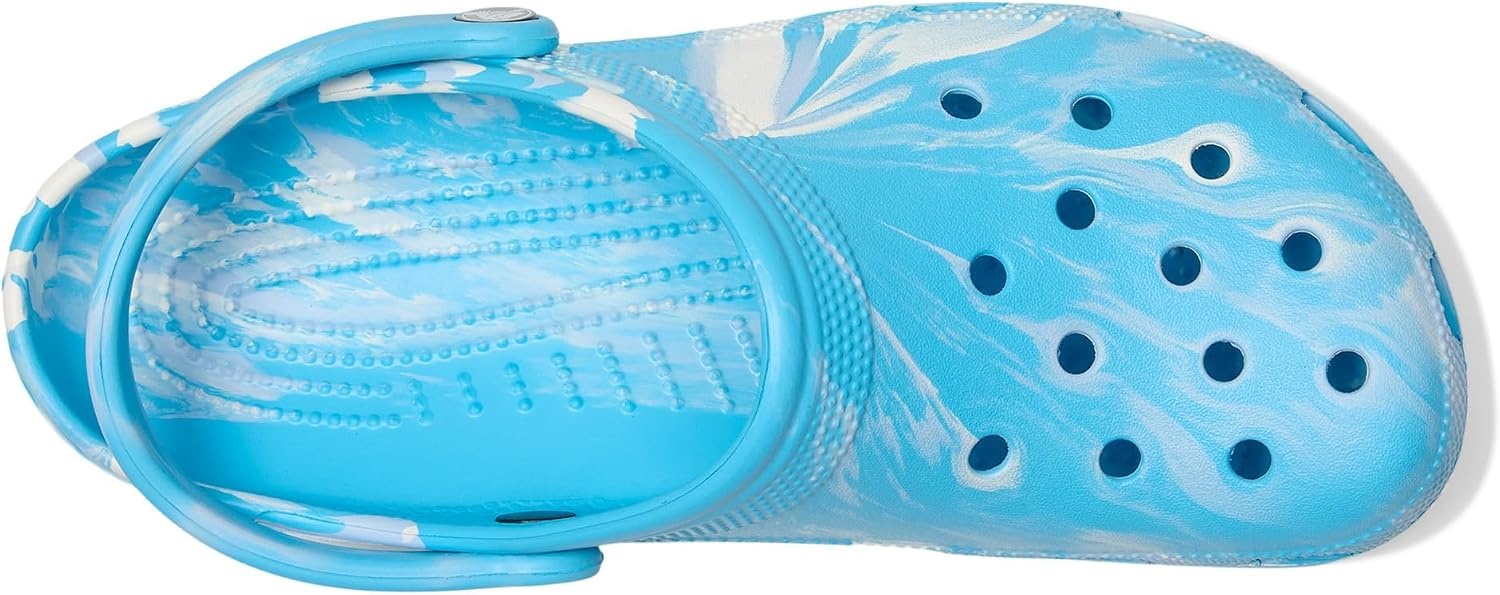 image:imageCrocs Unisex Adult Classic Marbled Tiedye Clogs Casual ShoesTinted GlassMulti