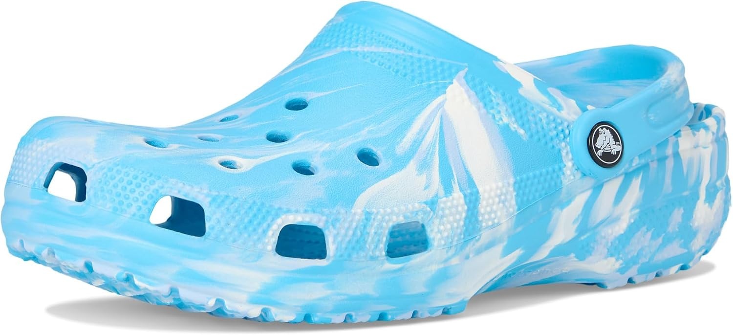 image:imageCrocs Unisex Adult Classic Marbled Tiedye Clogs Casual ShoesTinted GlassMulti