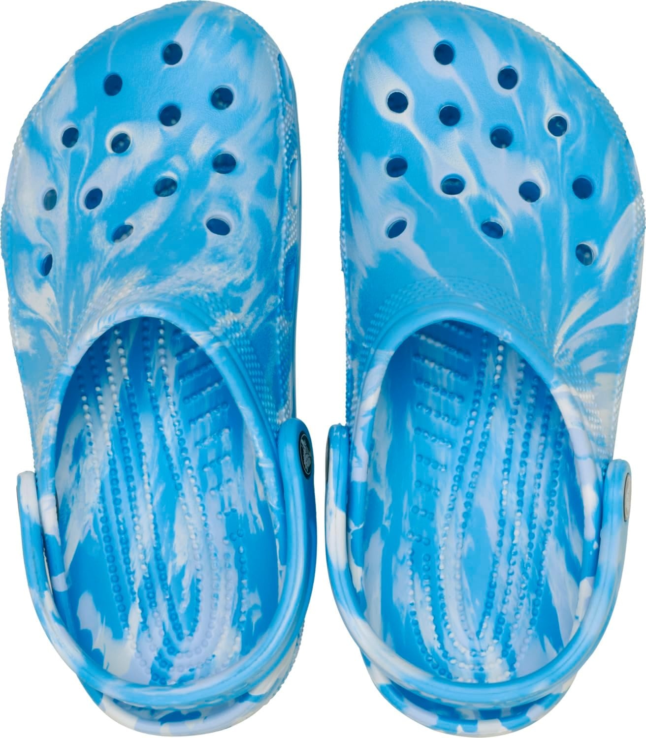 image:imageCrocs Unisex Adult Classic Marbled Tiedye Clogs Casual ShoesTinted GlassMulti