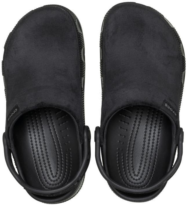 image:imageCrocs UnisexAdult Classic Crafted Canvas amp Suede ClogsBlack Velvet