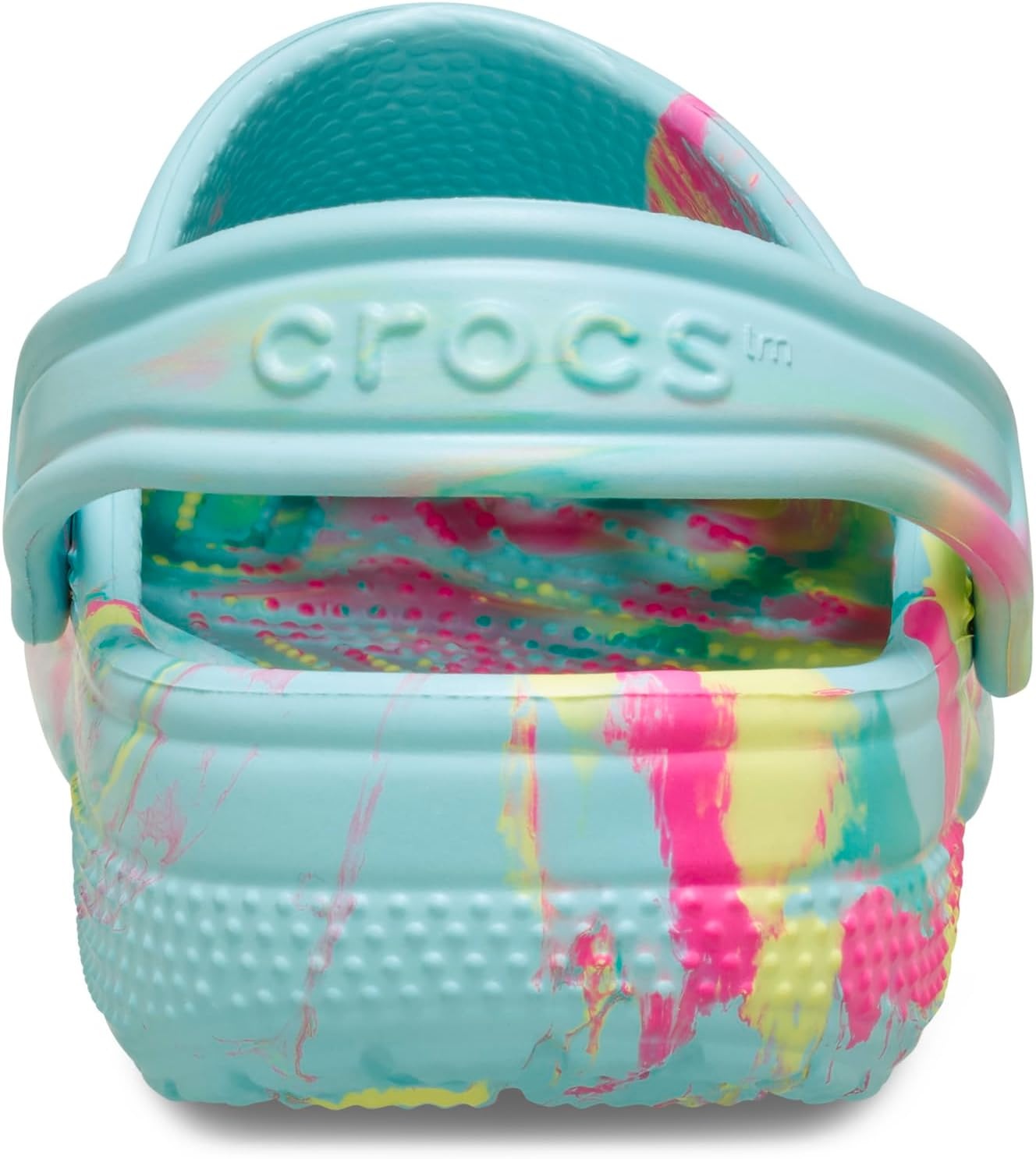 image:imageCrocs UnisexChild Classic Watercolor Marbled ClogAquamarineMulti