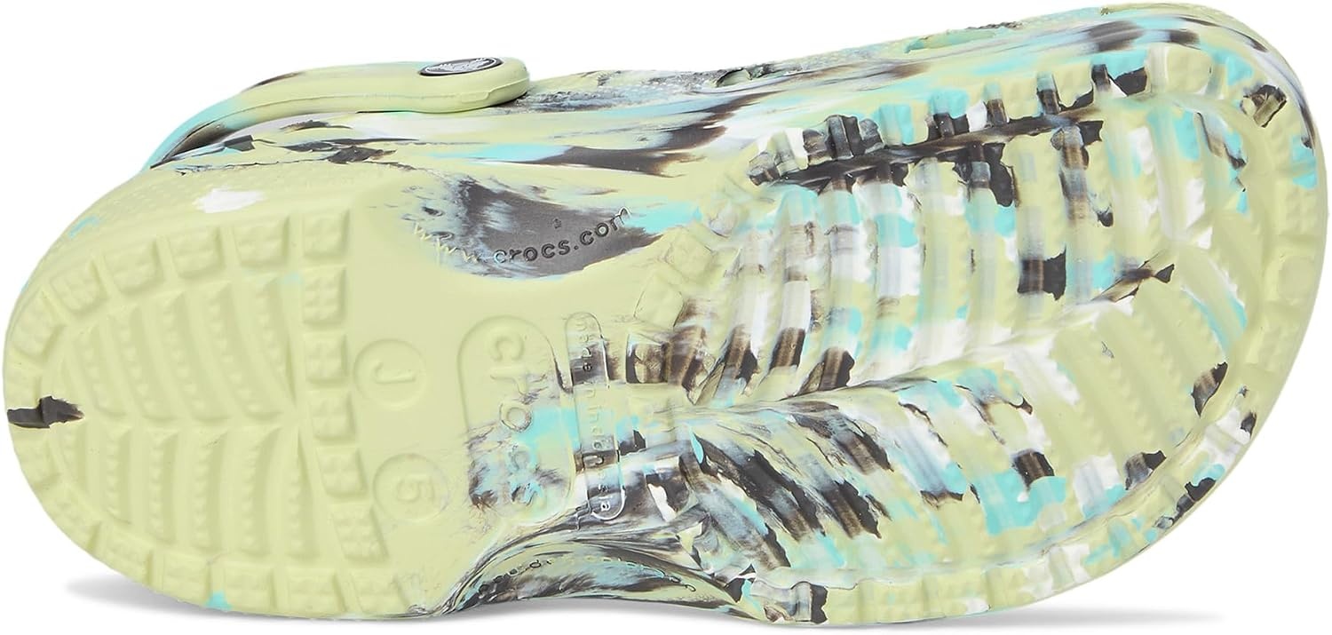 image:imageCrocs UnisexChild Classic Watercolor Marbled ClogFrothy GreenMulti