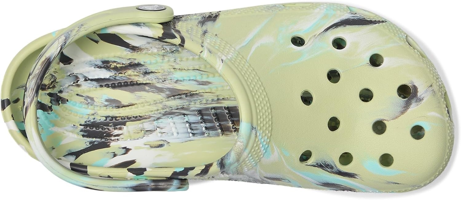 image:imageCrocs UnisexChild Classic Watercolor Marbled ClogFrothy GreenMulti