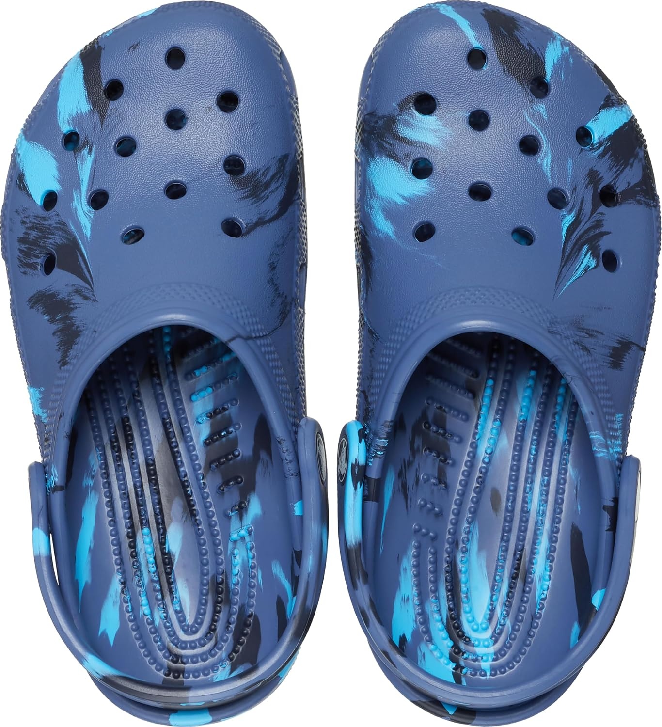 image:imageCrocs UnisexChild Classic Watercolor Marbled ClogNavyMulti