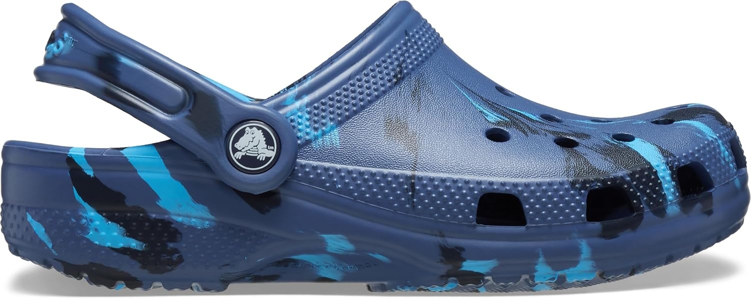 image:imageCrocs UnisexChild Classic Watercolor Marbled ClogNavyMulti