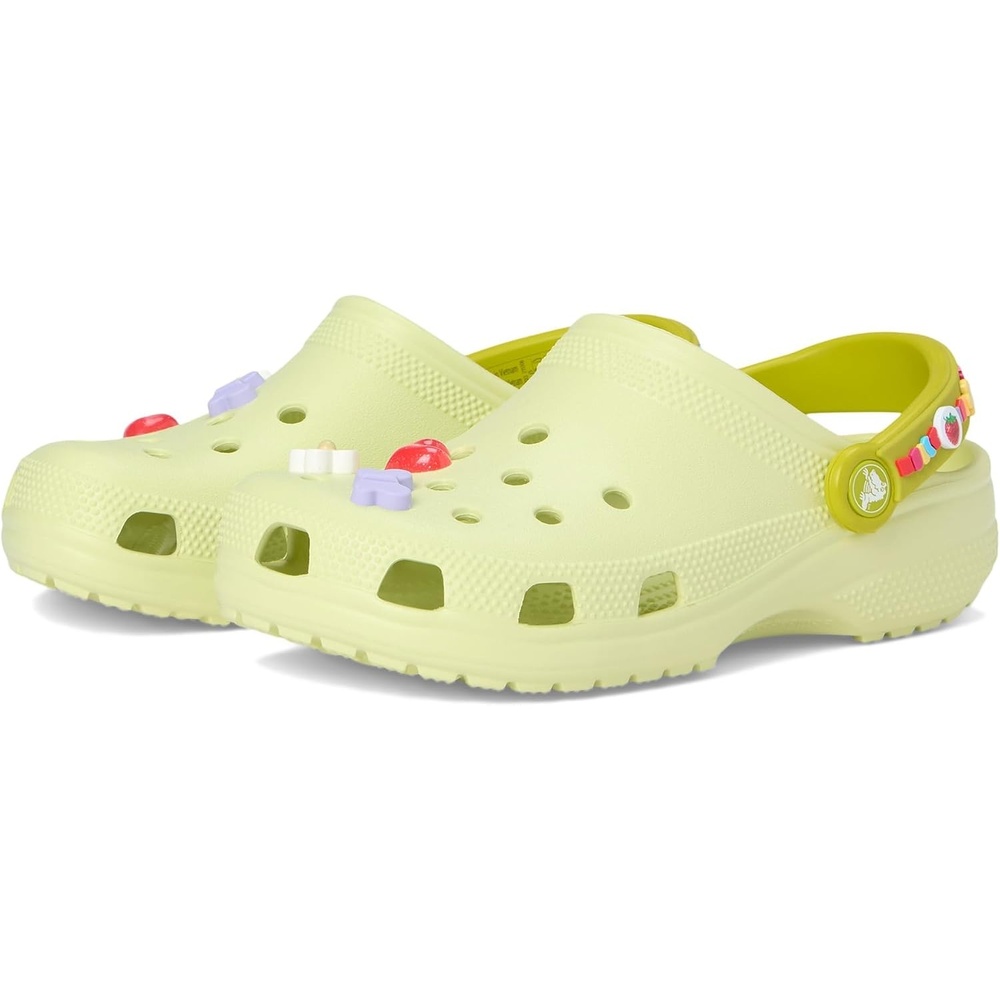 image:imageCrocs Kids Classic Clogs with Jibbitz CharmsFrothy Green