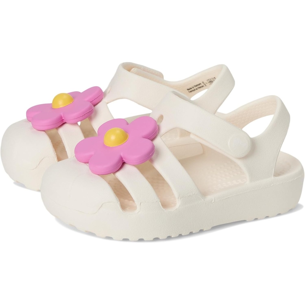 image:imageCrocs Kids Classic Fisherman Sandals Casual SandalsChalkFlower