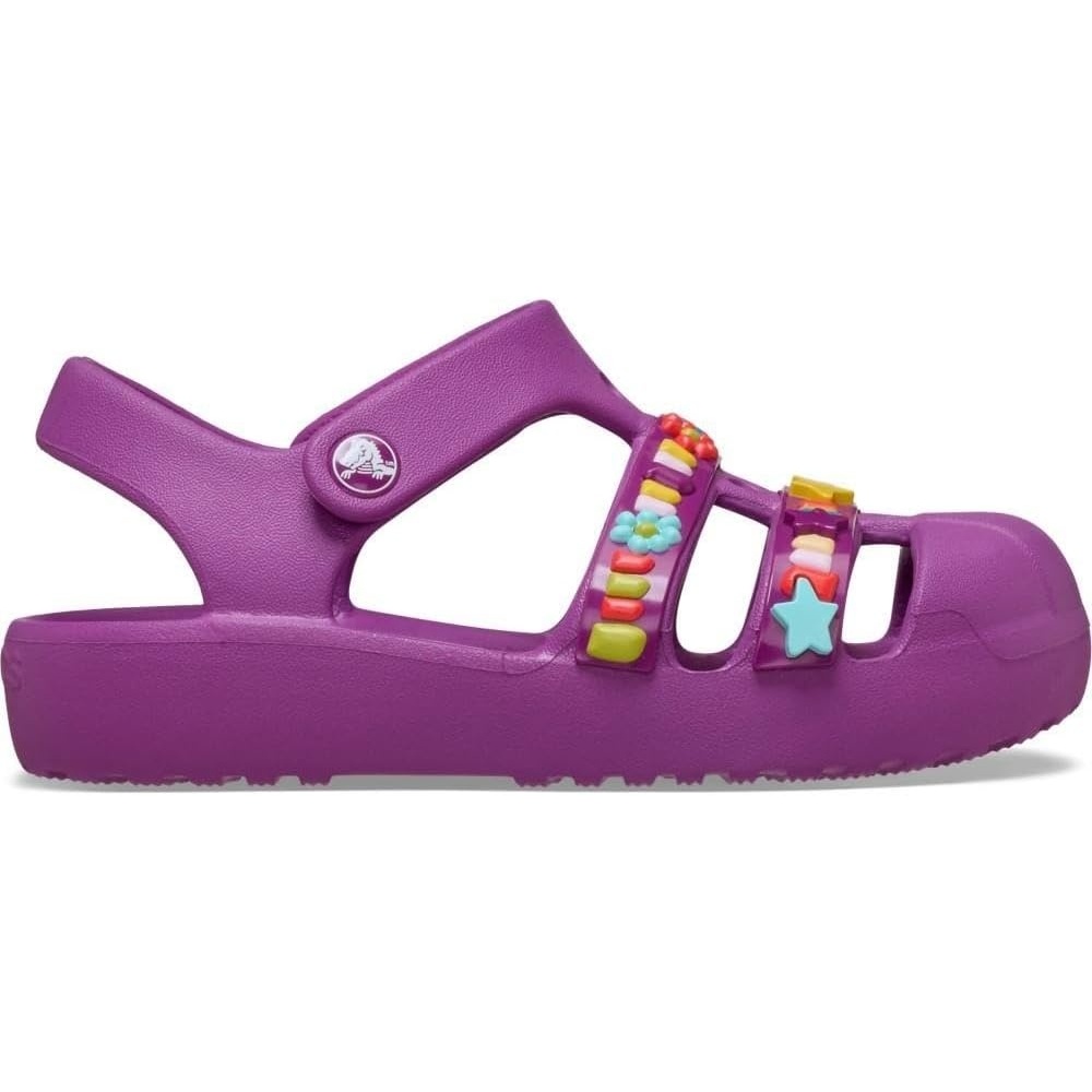 image:imageCrocs Kids Classic Fisherman Sandals Casual SandalsGrapeberry