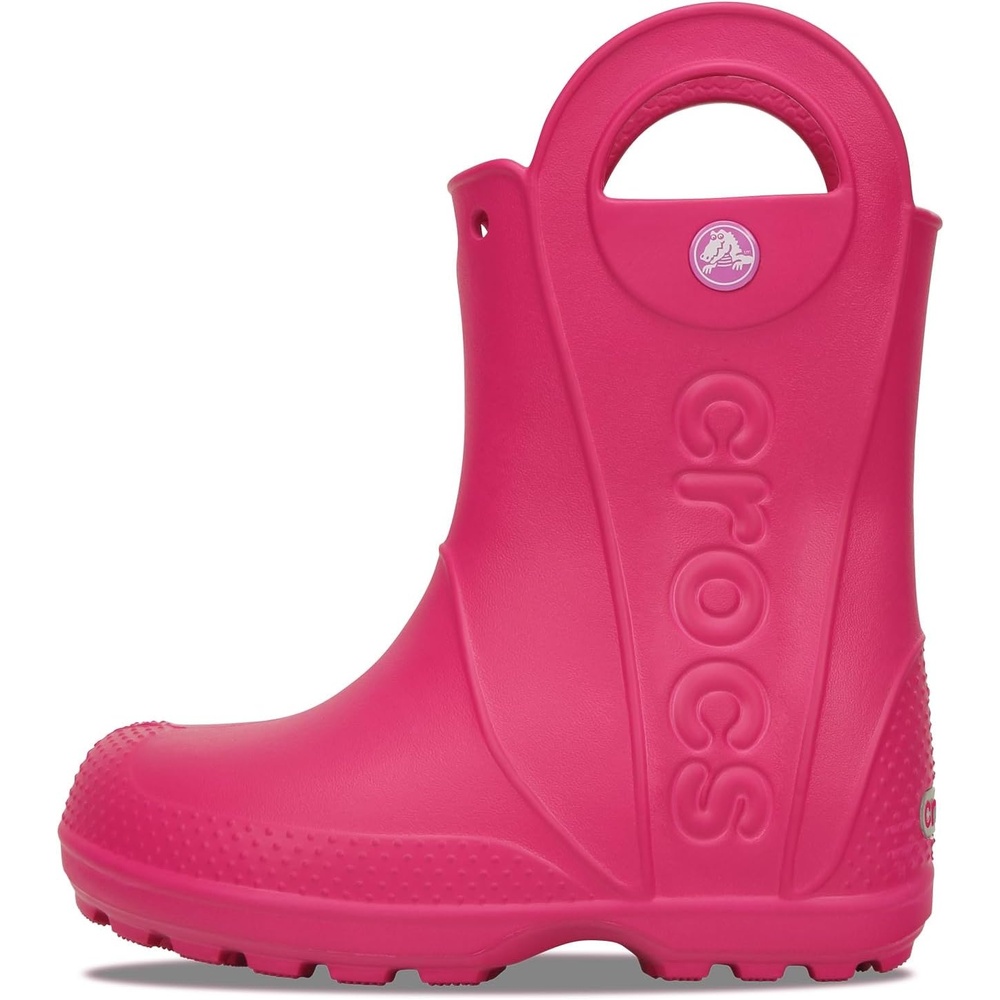 image:imageCrocs Kids Handle It Rain Boots Waterproof Slip On Shoes Kids Rain BootsCandy Pink