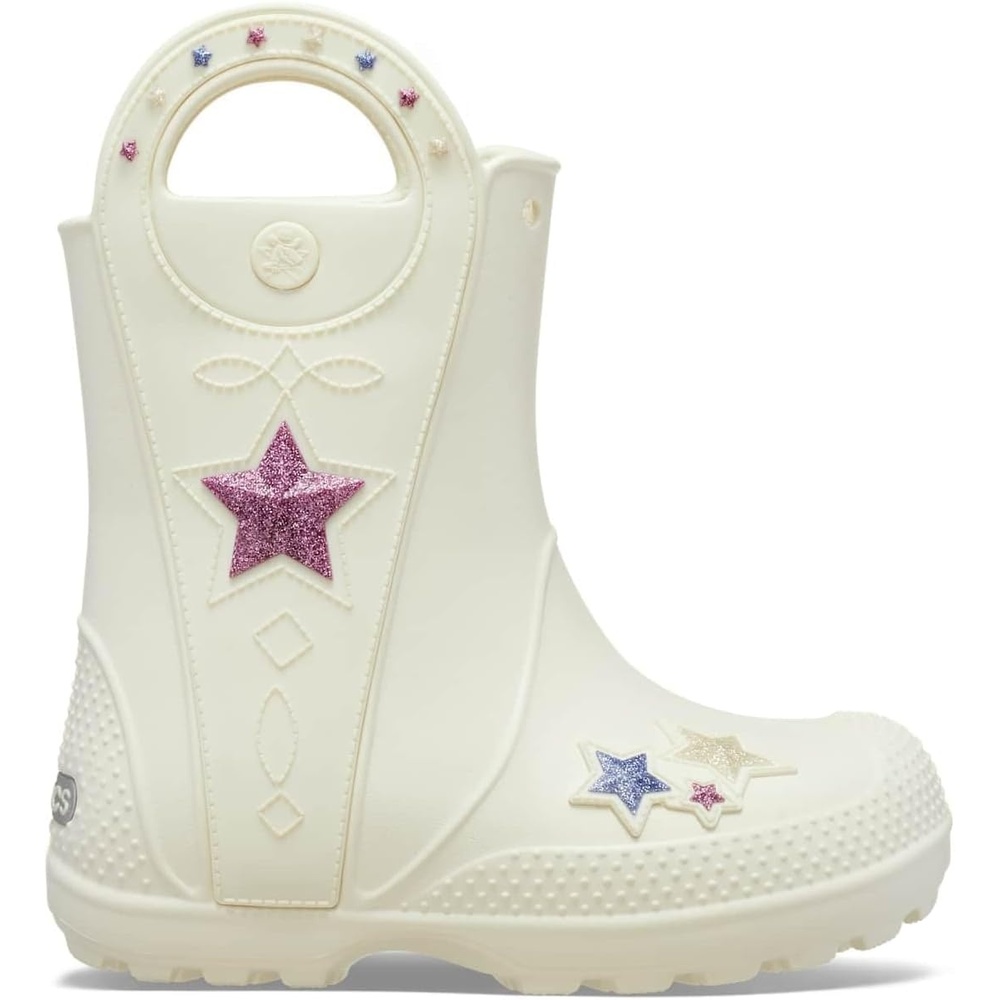 image:imageCrocs Kids Handle It Rain Boots Waterproof Slip On Shoes Kids Rain BootsWestern Summit White