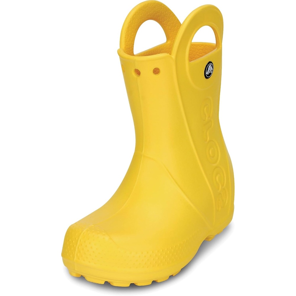 image:imageCrocs Kids Handle It Rain Boots  Waterproof Slip On Shoes  Kids Rain BootsYellow