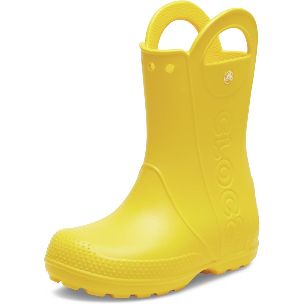 image:imageCrocs Kids Handle It Rain Boots Waterproof Slip On Shoes Kids Rain BootsYellowYellow