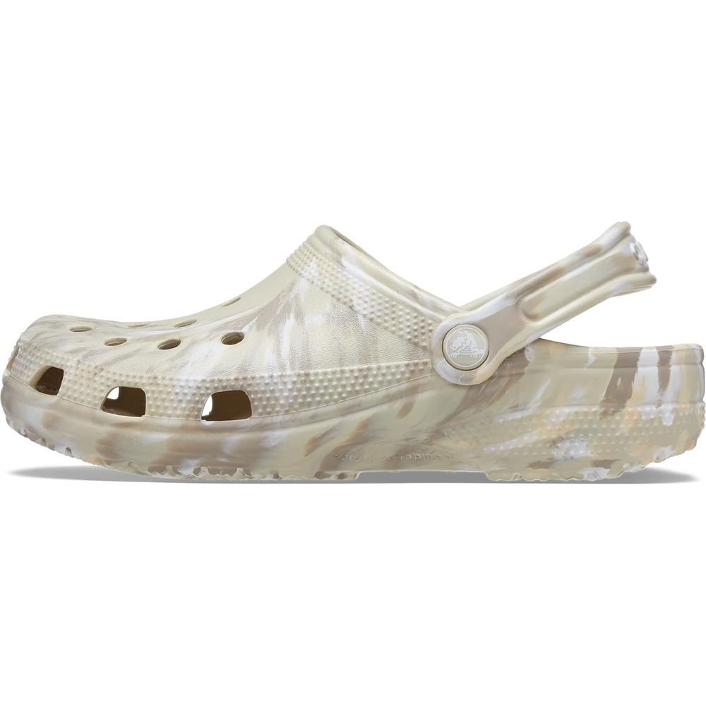 image:imageCrocs Unisex Adult Classic Marbled Tiedye Clogs Casual ShoesBoneMulti