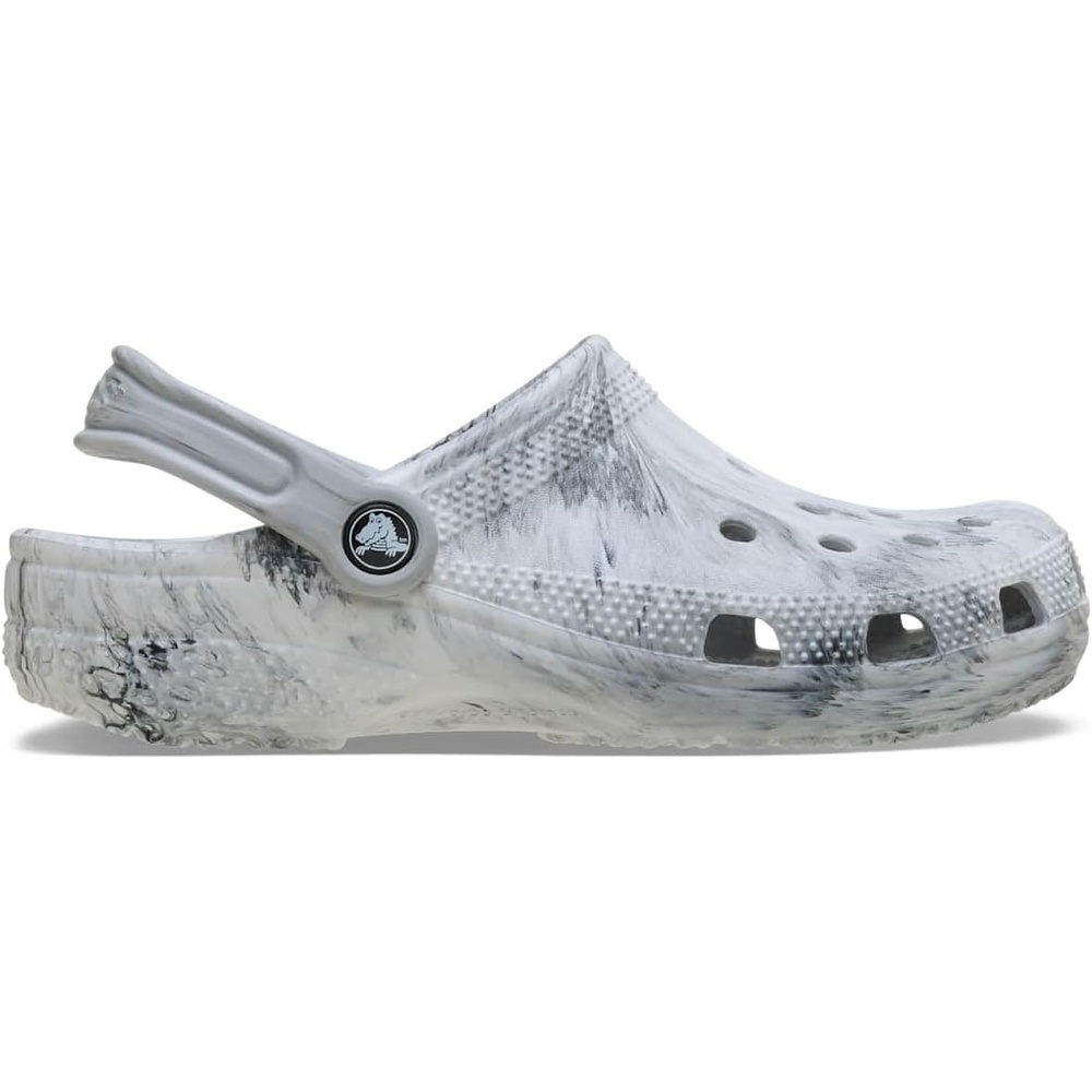 image:imageCrocs Unisex Adult Classic Marbled Tiedye Clogs Casual ShoesGrey Swirl