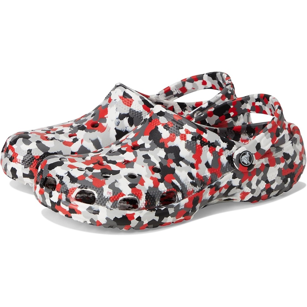 image:imageCrocs Unisex Adult Classic Marbled Tiedye Clogs Casual ShoesRedMulti Confetti