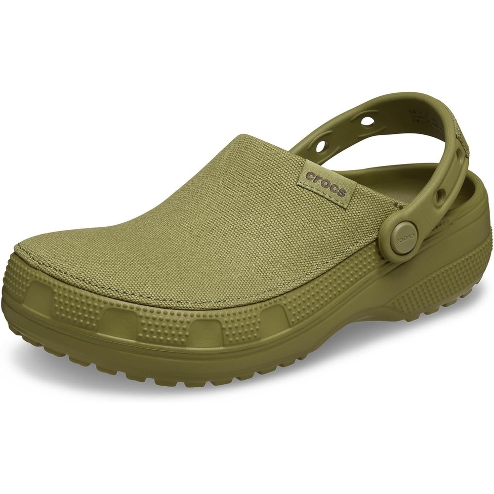 image:imageCrocs UnisexAdult Classic Crafted Canvas amp Suede ClogsAloe